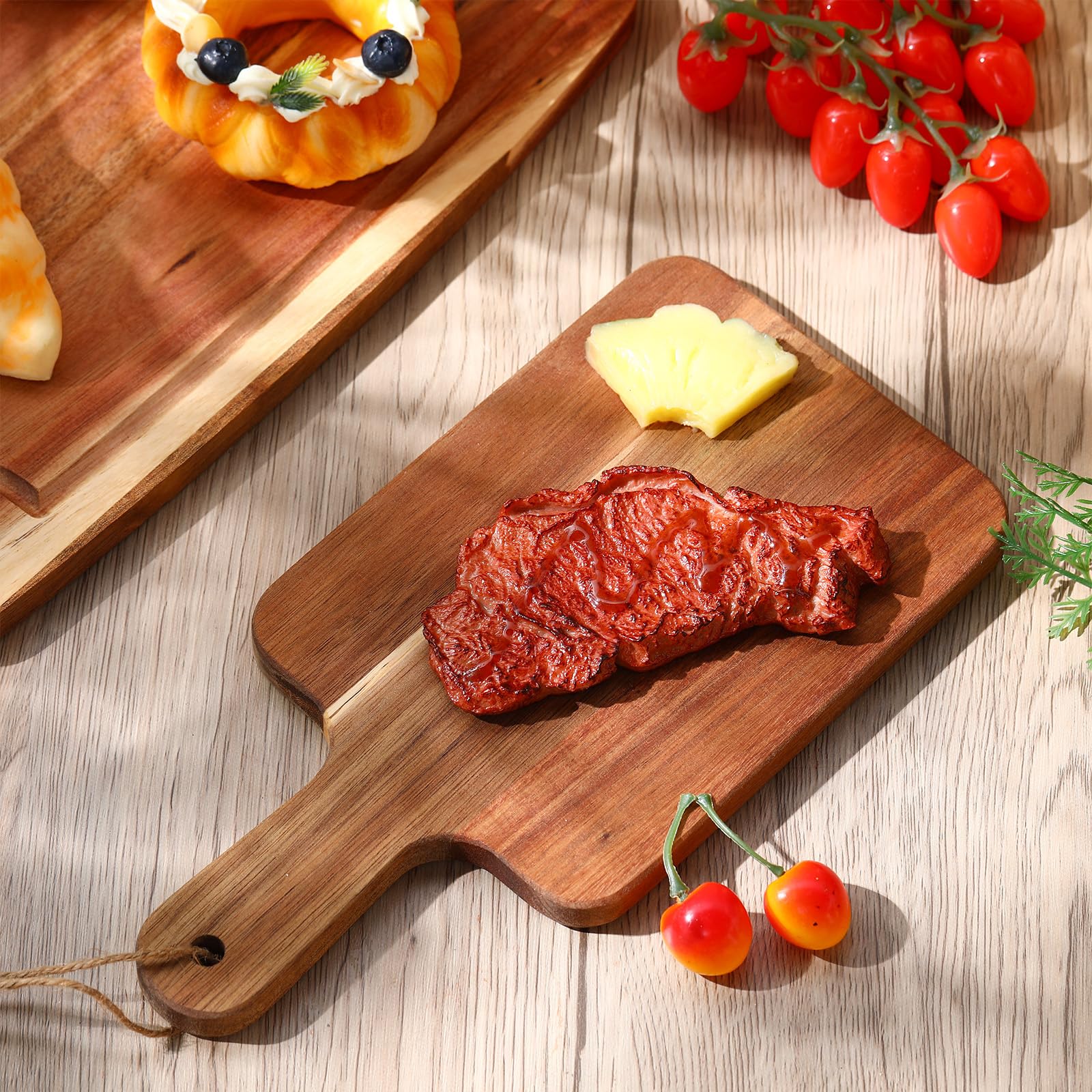 16 Pcs Acacia Wood Cutting Board Bulk Kitchen Wooden Chopping Boards