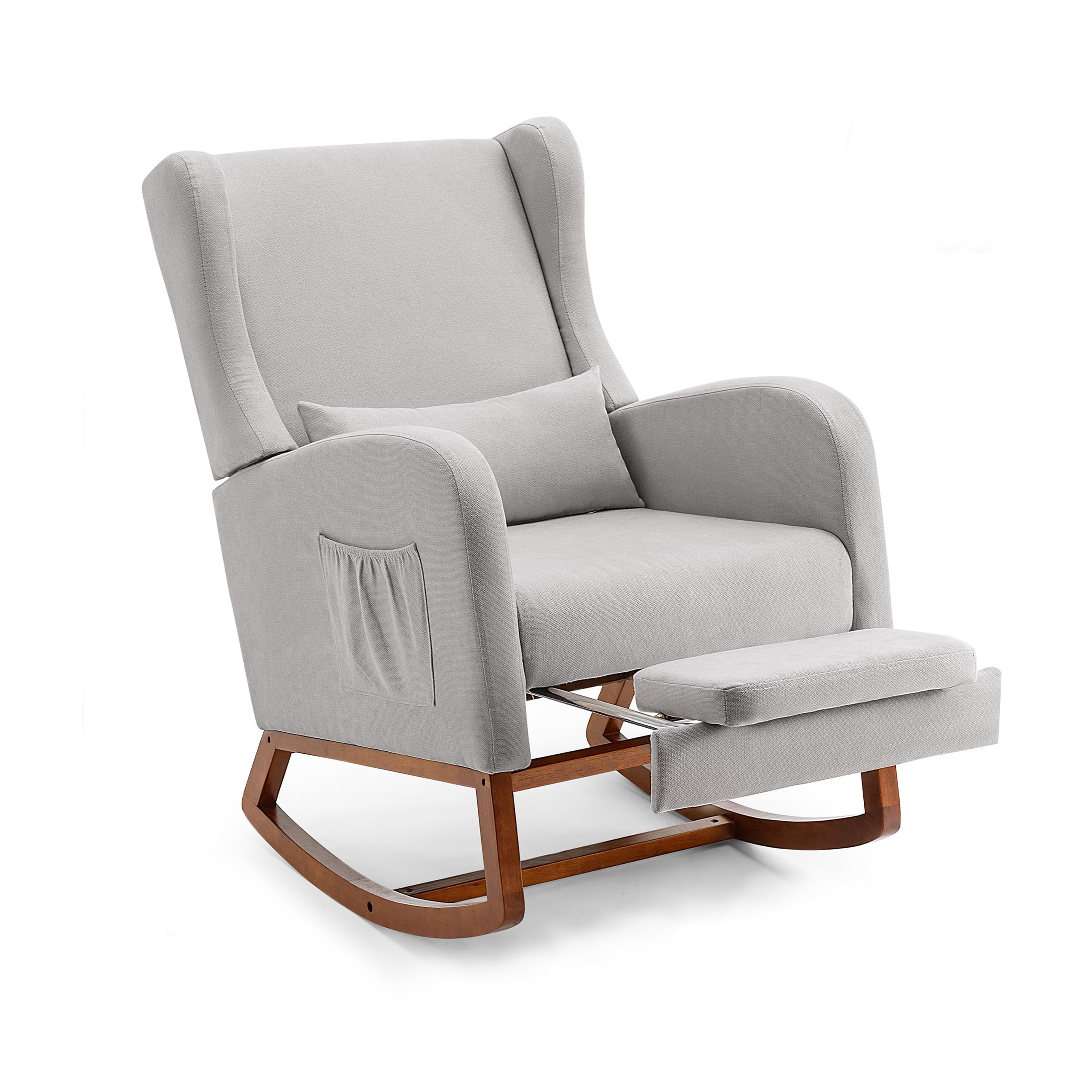 Rocking Chair Nursery Glider Chair with Foot Rest, Nursery Rocking