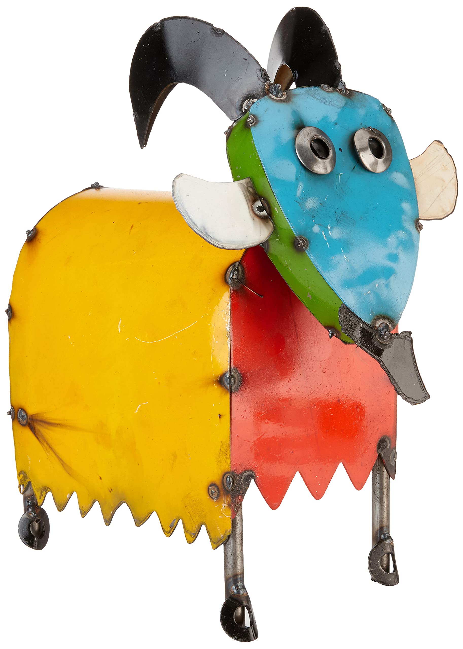 Small Round Goat Head, Multicolor