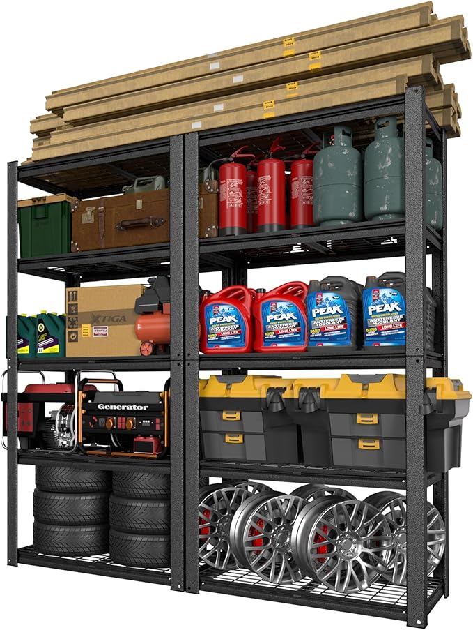 2000LBS Heavy Duty 5-Tier Metal Shelving Unit, 36"x18"x72" Adjustable