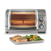Easy Reach 4-Slice Countertop Toaster Oven With Roll-Top Door, 1200 Watts