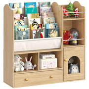 Toy Storage Organizer, Toy Organizers and Storage with 5 Storage Cubbies and Large Drawer