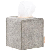 Small Tissue Box Cover - Merino Wool Felt - Fits Standard Square Tissue Boxes - Vegetable