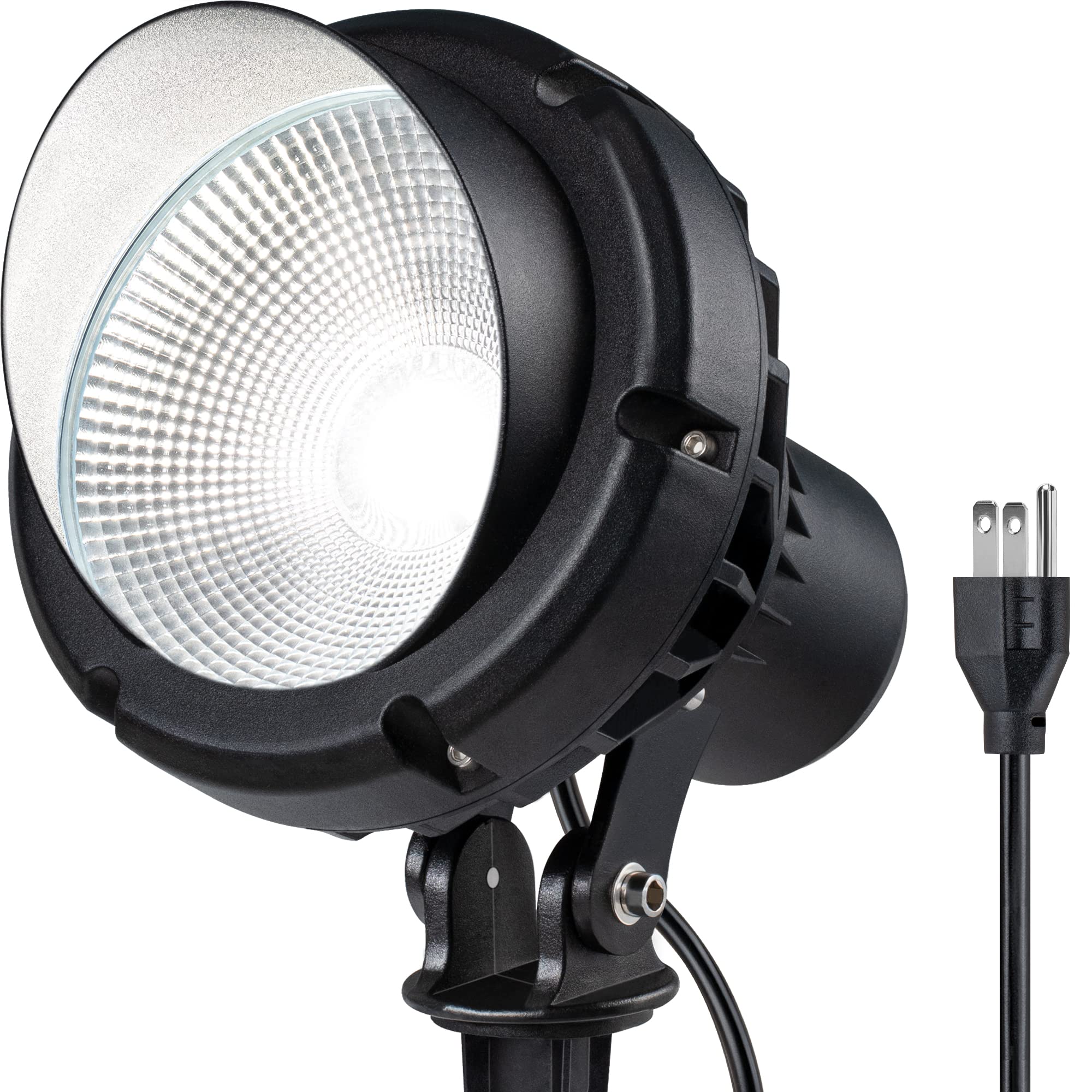 LED 40W Spot Lights Outdoor 5000K Daylight White Plug in Flag Pole Light 120V Ultra Bright