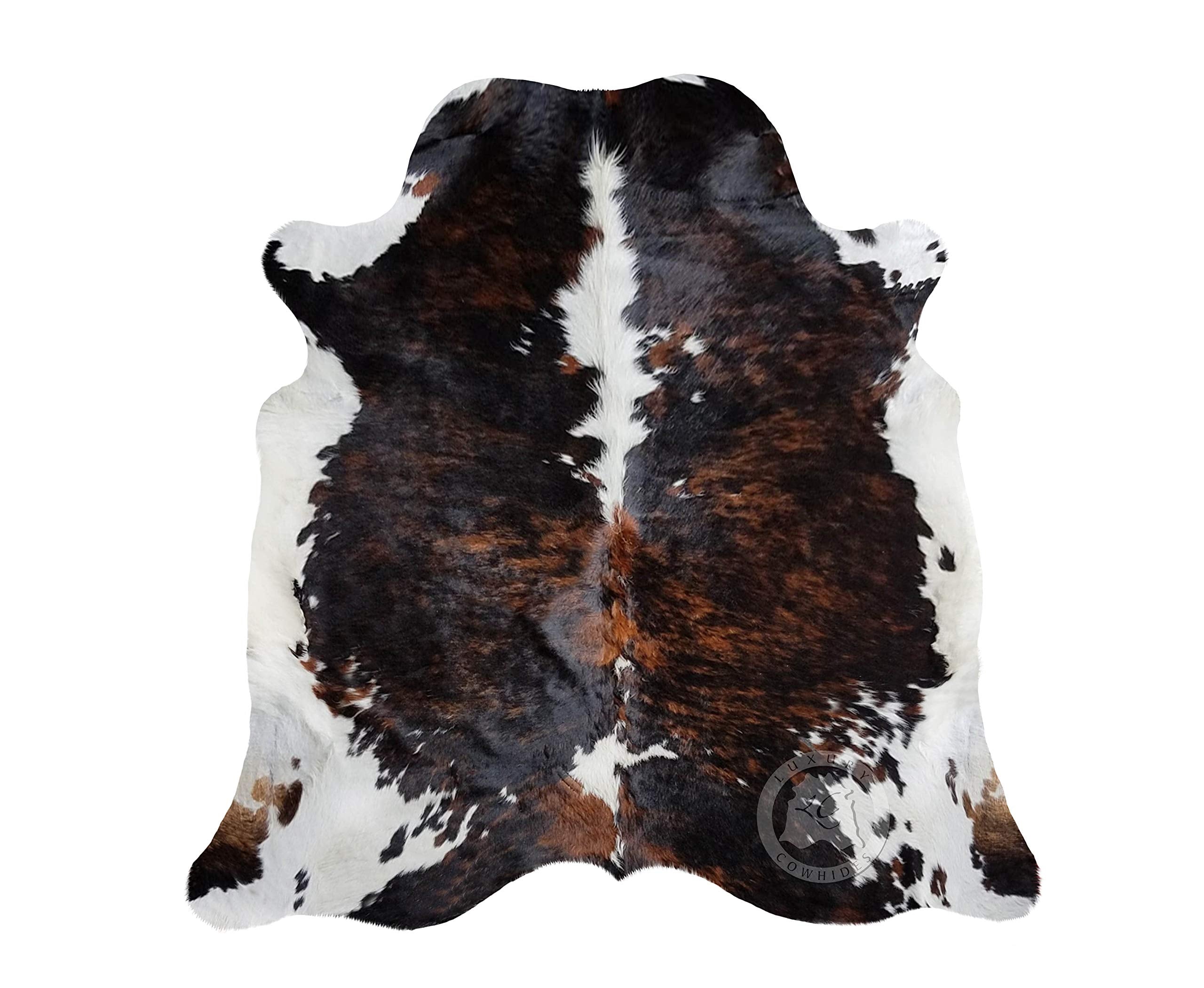 Genuine Cowhide Rug - Rustic Cowskin Hide for Living Room