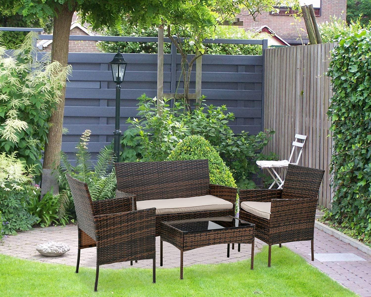 Outdoor Indoor Use Rattan Chairs Wicker Patio Furniture Sets