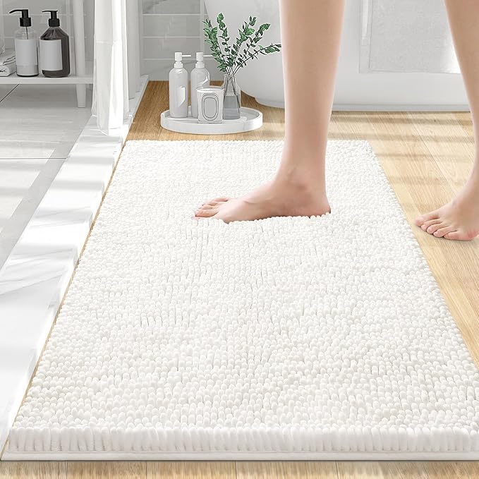 Smiry Luxury Chenille Bath Rug 70''x24'', Extra Soft