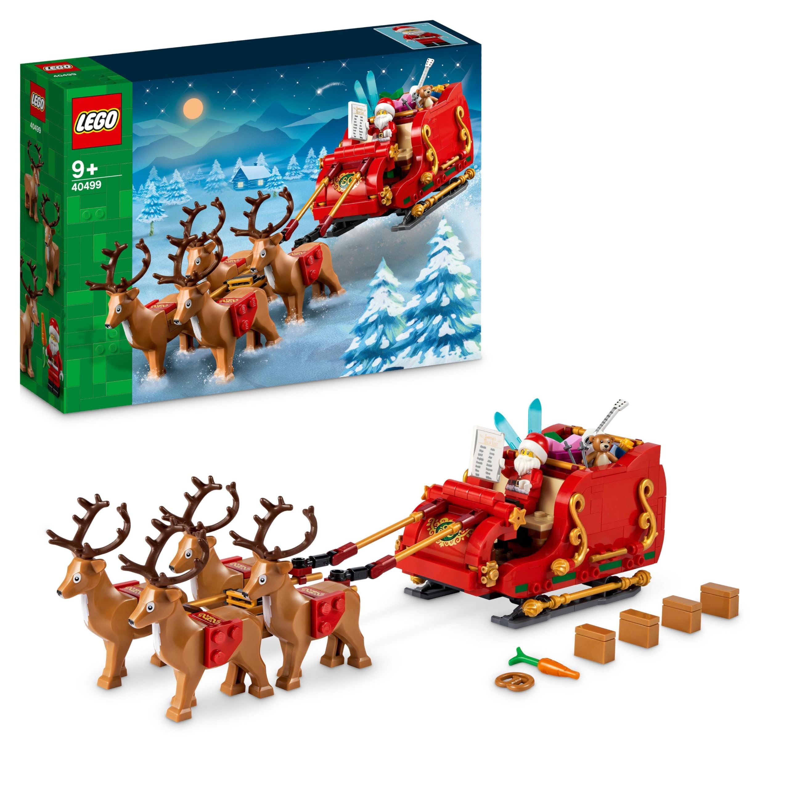 Santa's Sleigh - Building Toys for Kids, Boys & Girls, Ages 9+ - Indoor Christmas Decorations