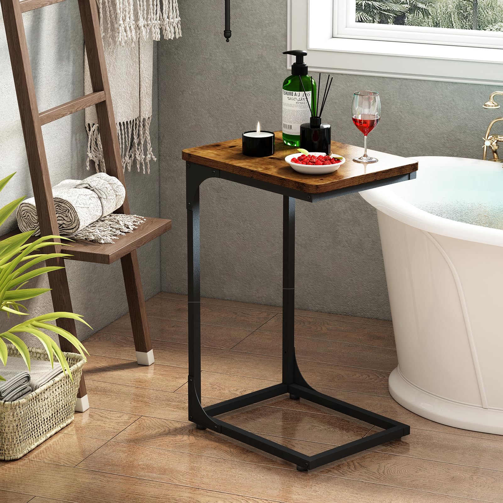 C Table Side Table Set of 2 Living Room Sets C Shaped Couch Tray End Tables