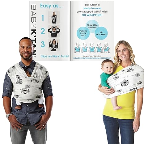 Baby Carrier: #1 Easy Pre-Wrapped, Soft, Slip-On, No Rings