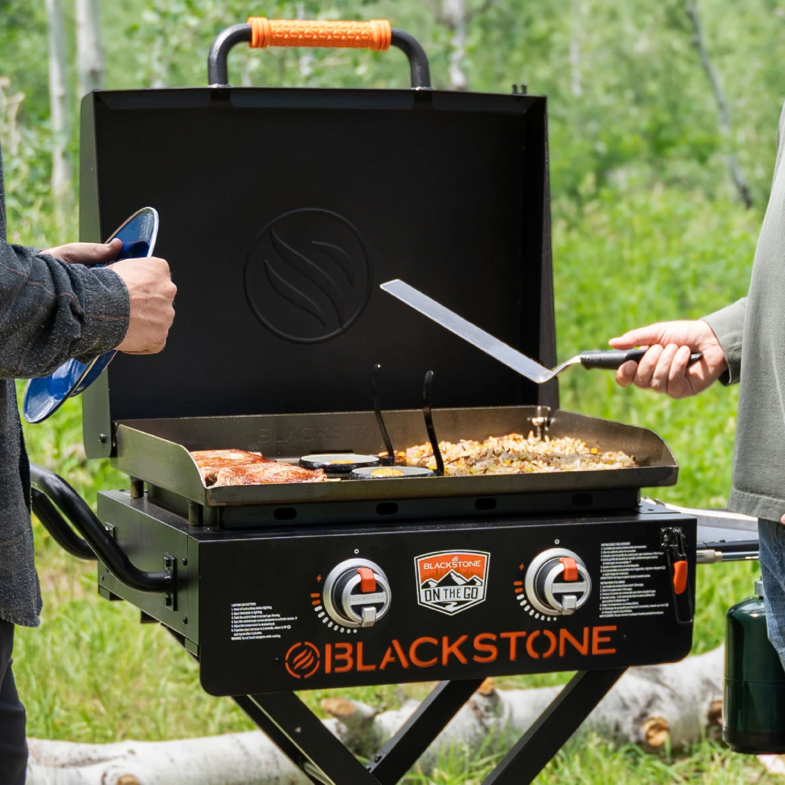 22 Inch Griddle - Portable Blackstone Omnivore Grill with Flexfold Legs