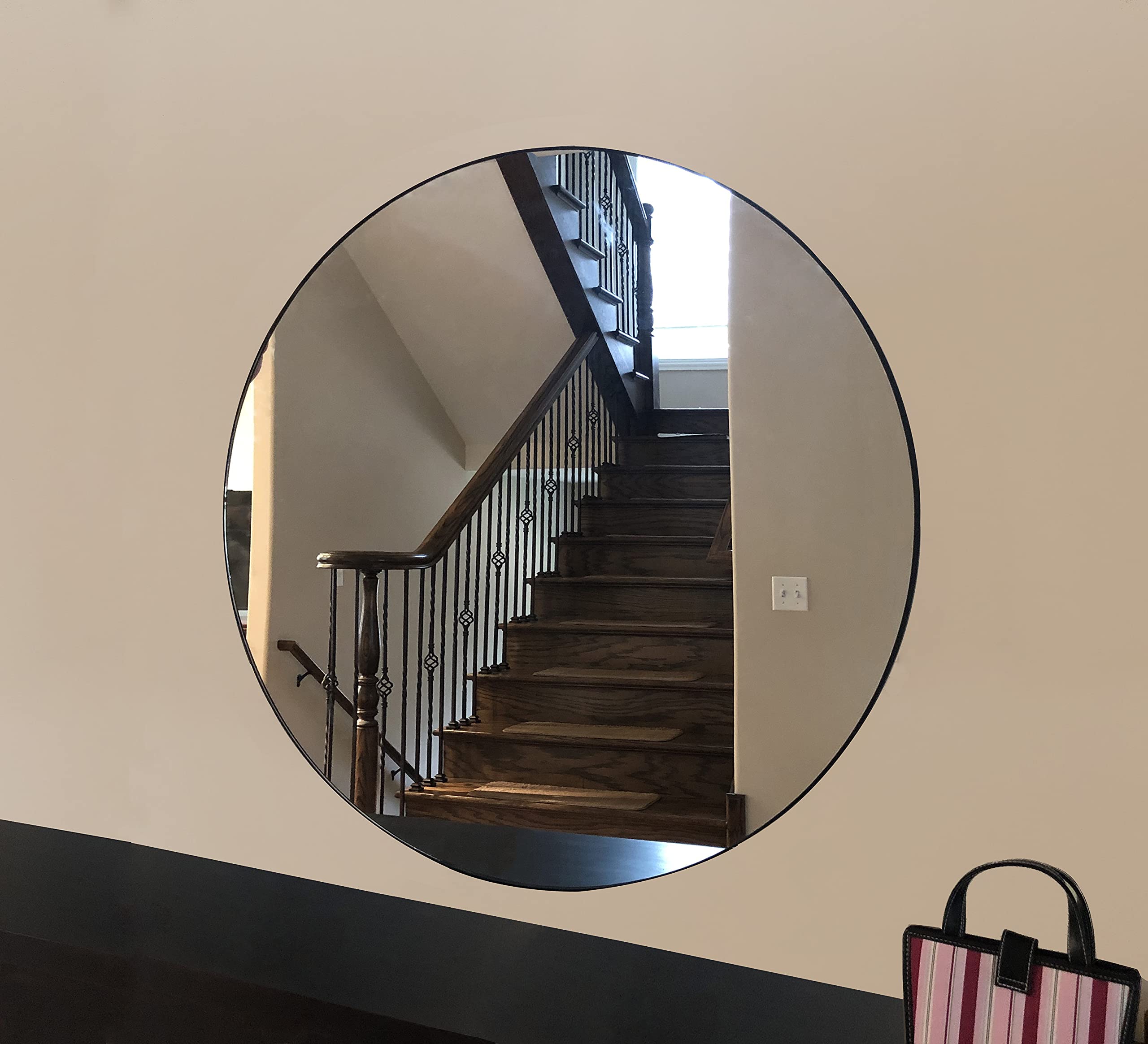 23.4 X 23.4 X 0.8" Wall Mounting Round Mirror for Any Home or Commercial Space 18159