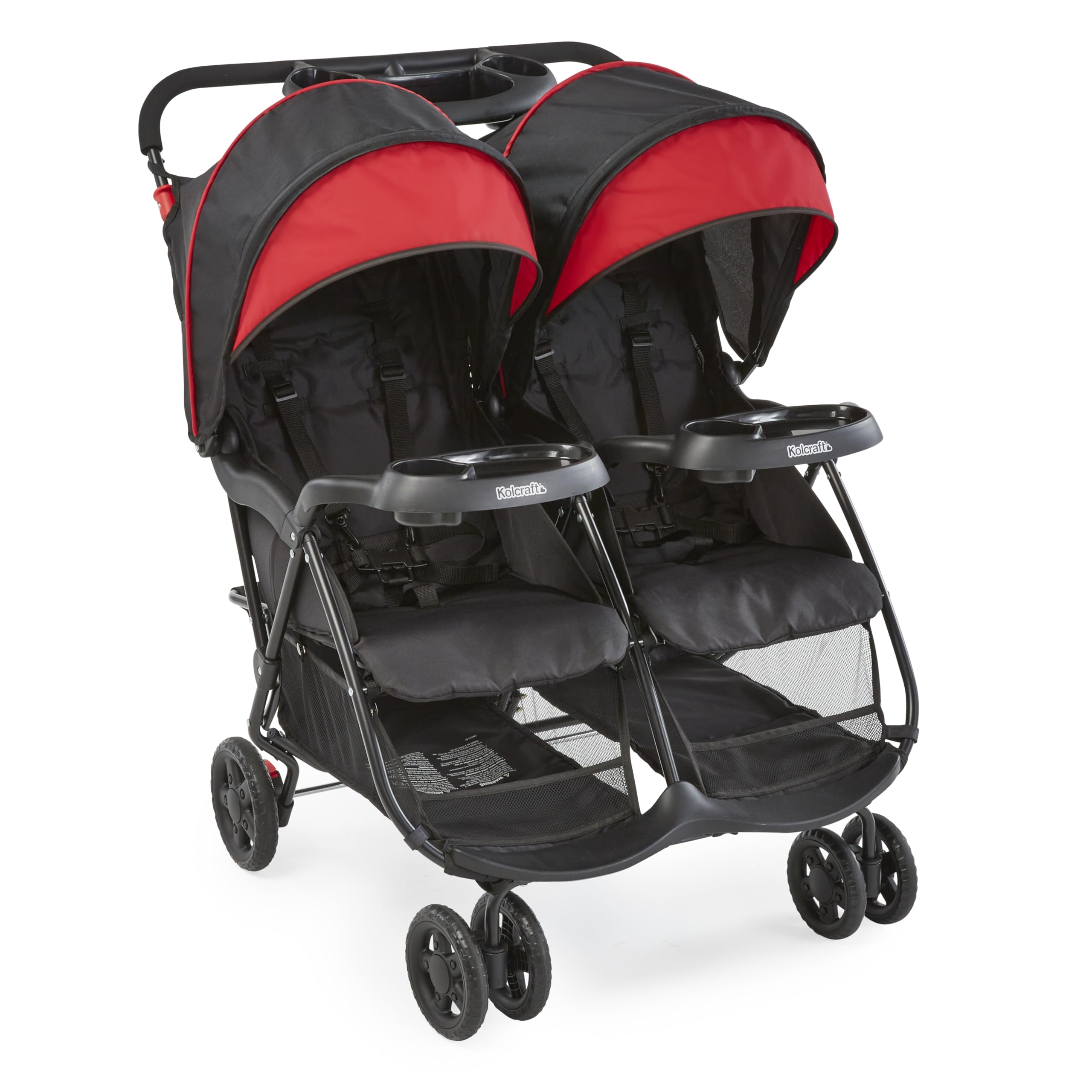 by-Side Lightweight Double Baby Stroller and Toddler Stroller with Reclining Seats