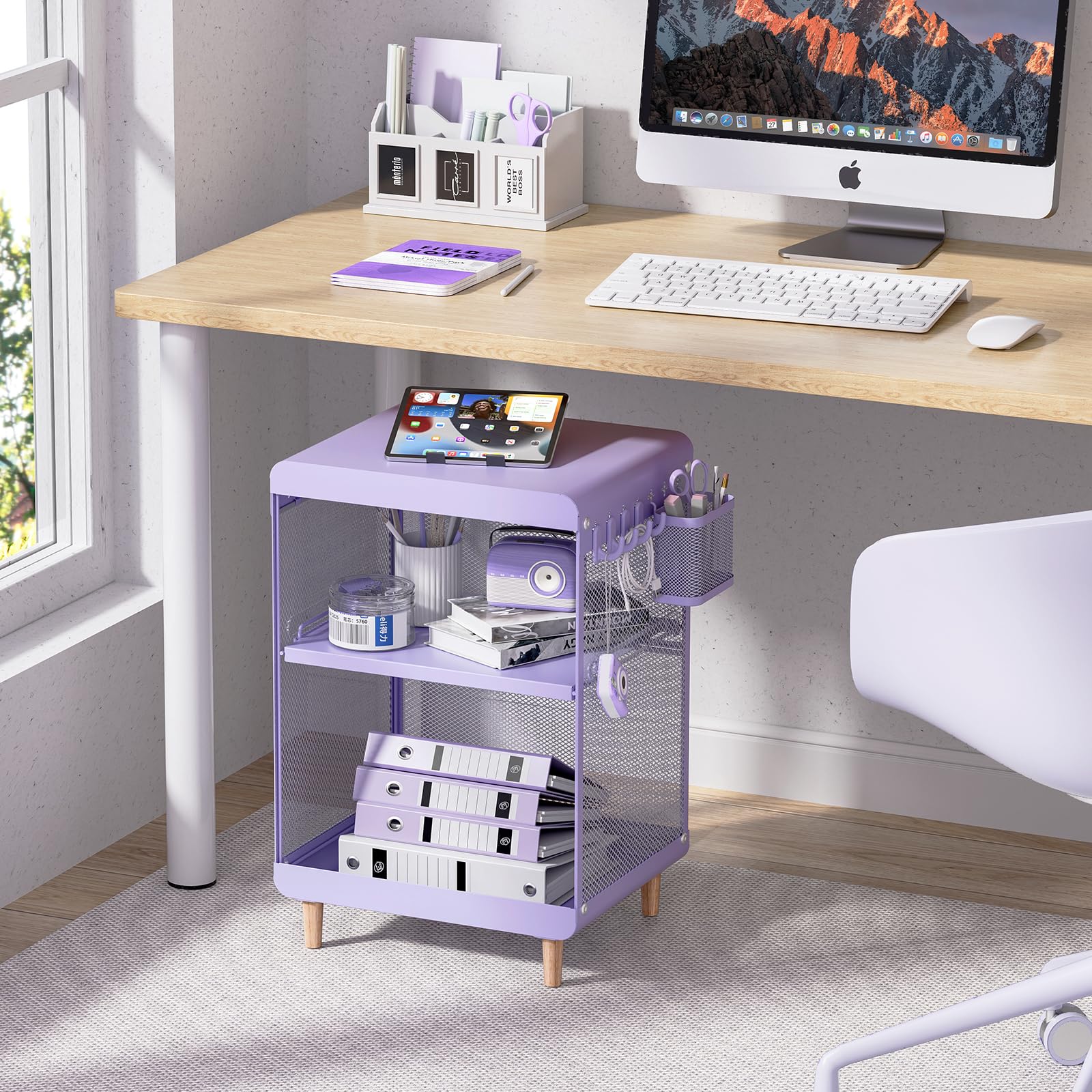 Night Stand,Cute End Table with Storage Drawer,Nightstand, living room
