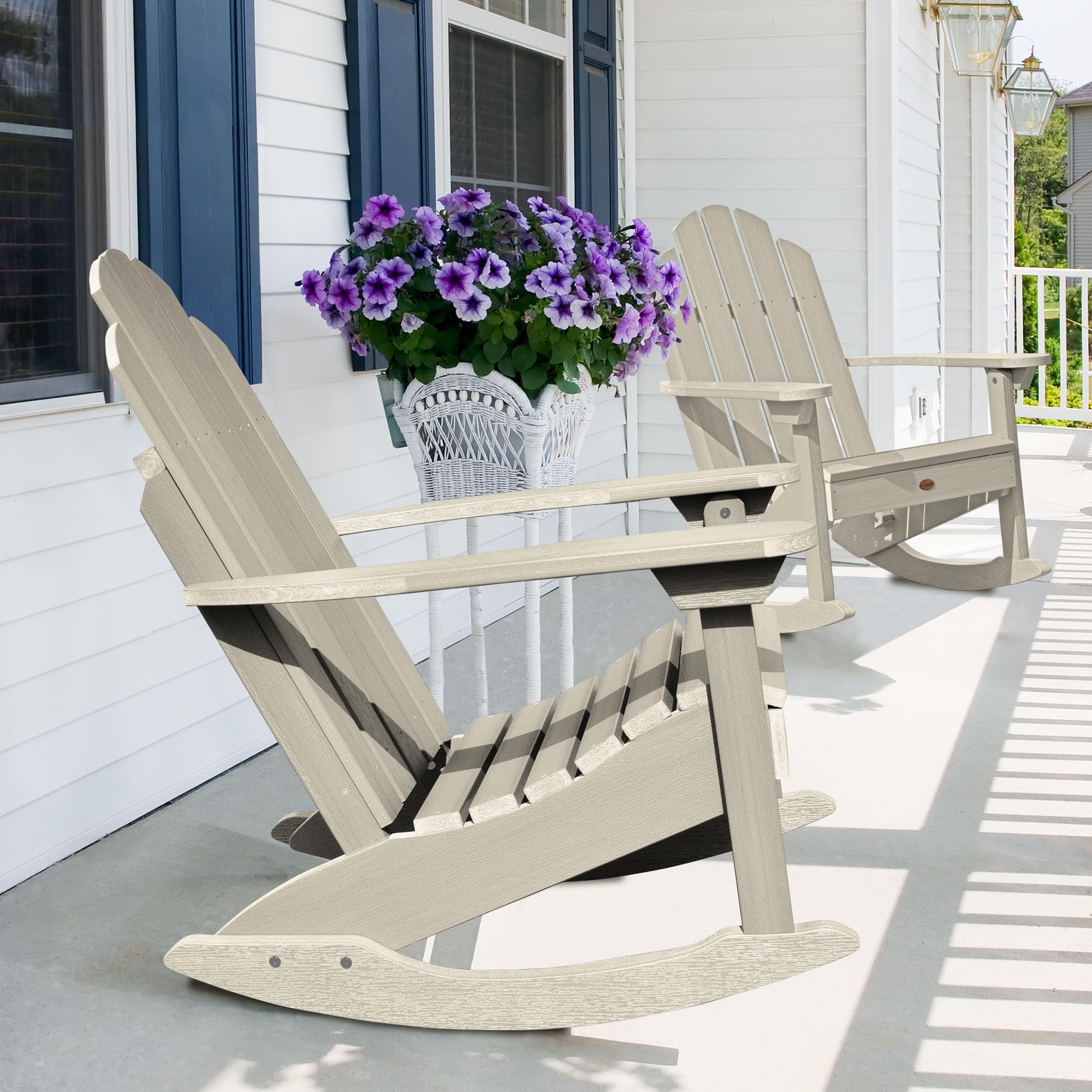 Classic Westport Adirondack Rocking Chair, Adult, Whitewash