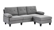 86" Convertible Sectional Sofa, Deep 3-Seat L Shaped Sectional Couch