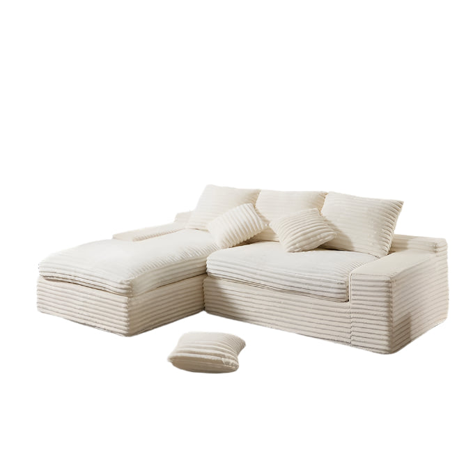 99" Cloud Modular Sectional Couch,L-Shape Sofa Couch with Deep Seat