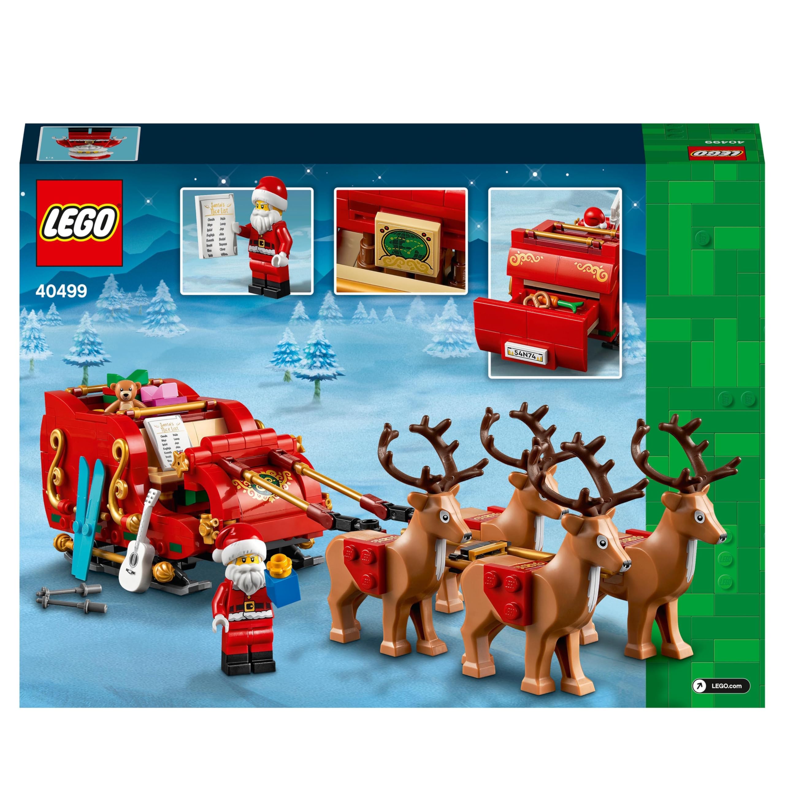 Santa's Sleigh - Building Toys for Kids, Boys & Girls, Ages 9+ - Indoor Christmas Decorations