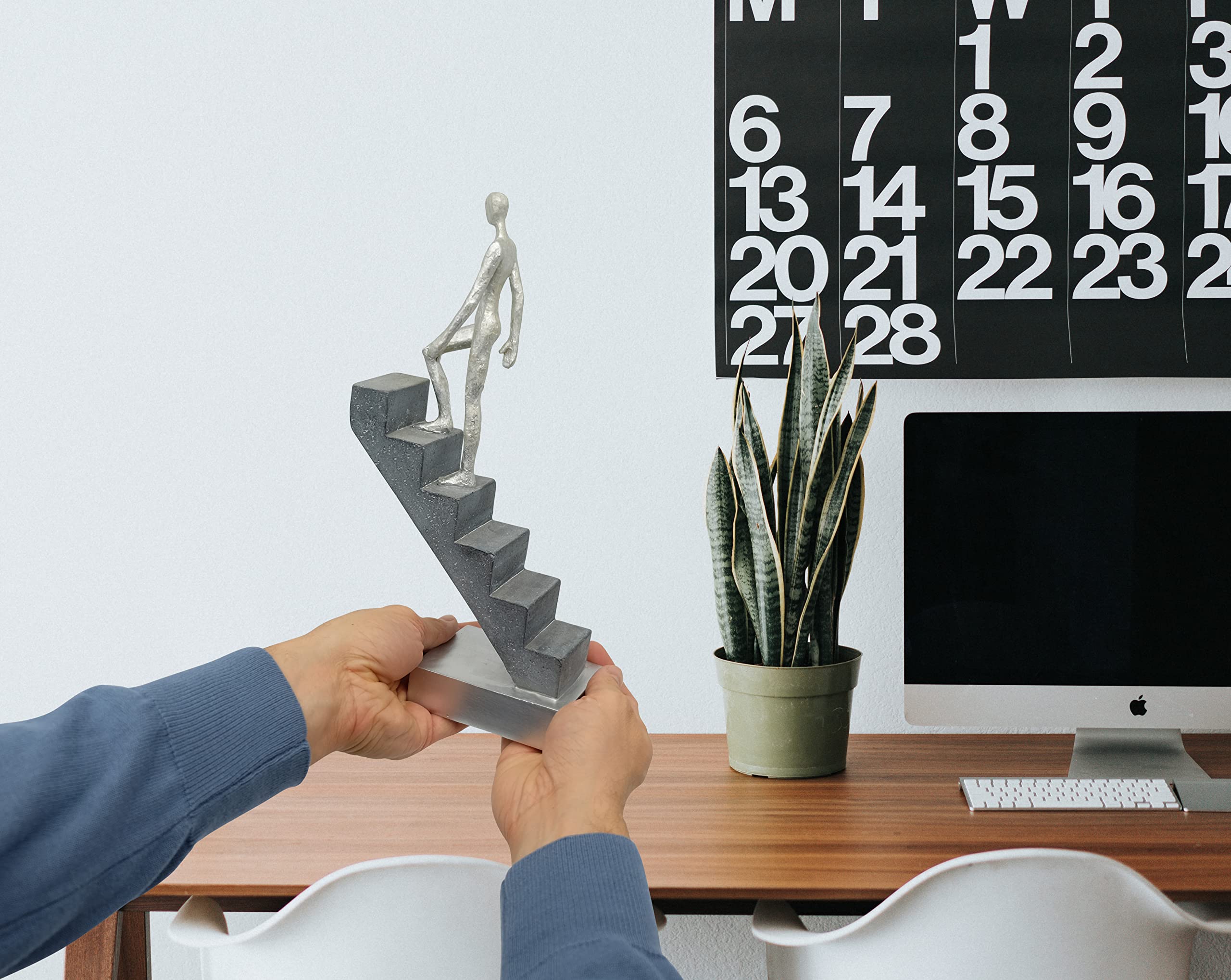 Modern Desk Decor 'Top of The Rock' - Abstract Sculpture 11" as Motivation - Modern Home