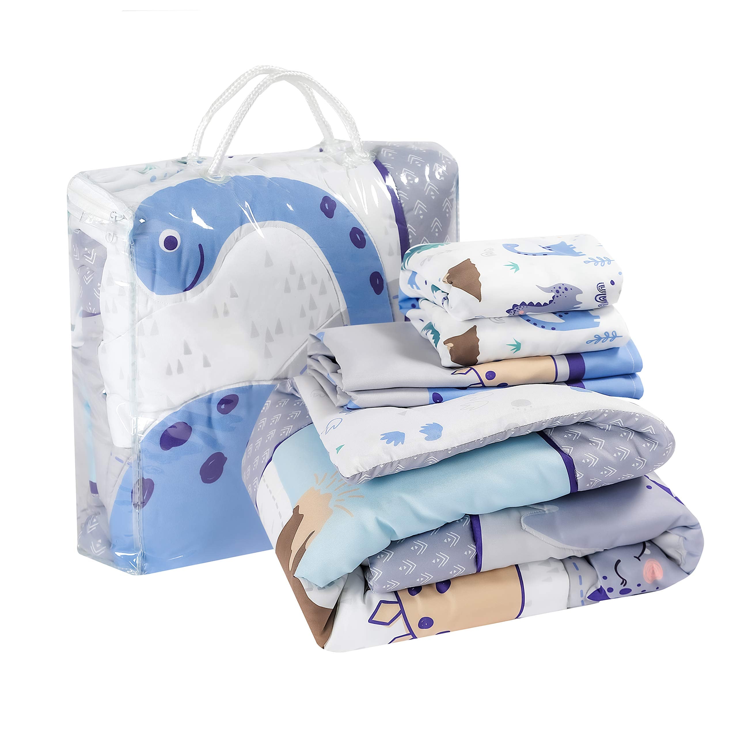 Crib Bedding Set for Boys – Dinosaur 3 Piece Standard Size Nursery Crib Comforter Set