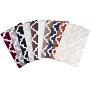 100% Cotton 2 Piece Trellis Bathroom Mat Set - Navy