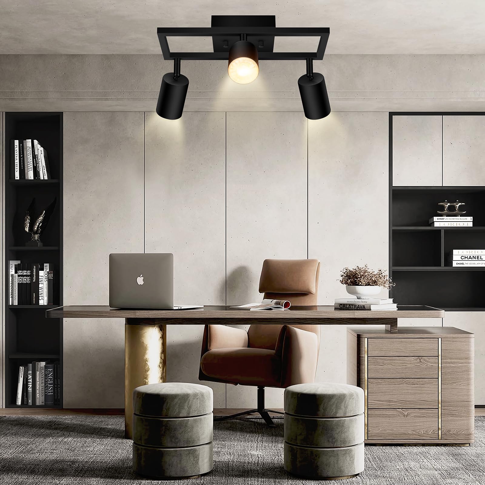 Track Lighting Fixtures Ceiling, 3 Way Track Lighting Kit, LED Track Lighting