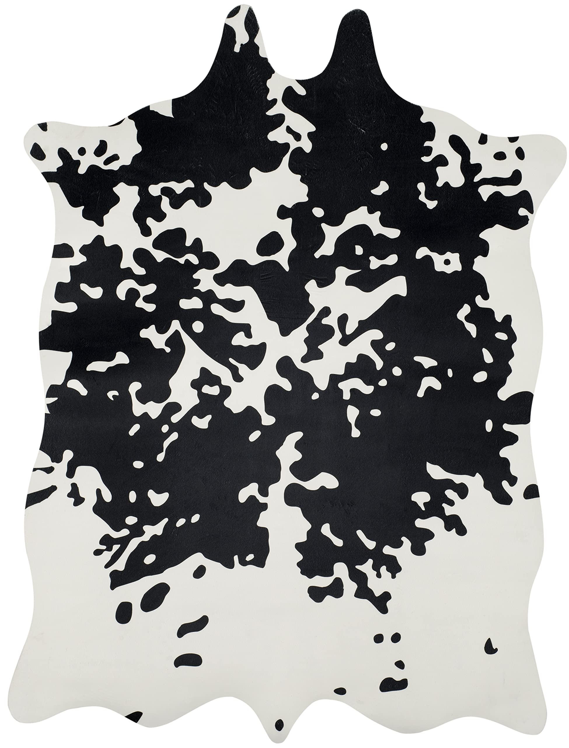Faux Cowhide Collection 5' x 6'6" Brindle FAH160B Rustic Area Rug