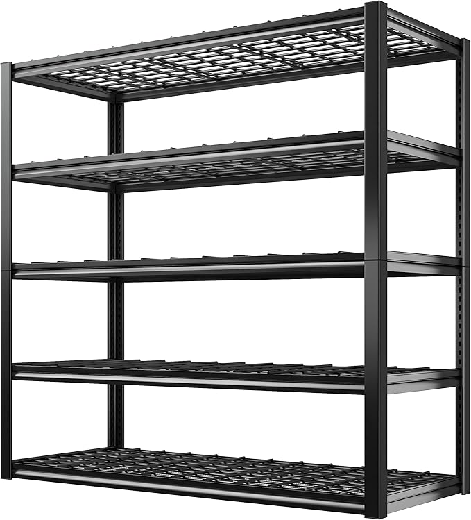 48.2" W Garage Shelving Heavy Duty Metal Shelving 3000LBS Storage Shelves Adjustable