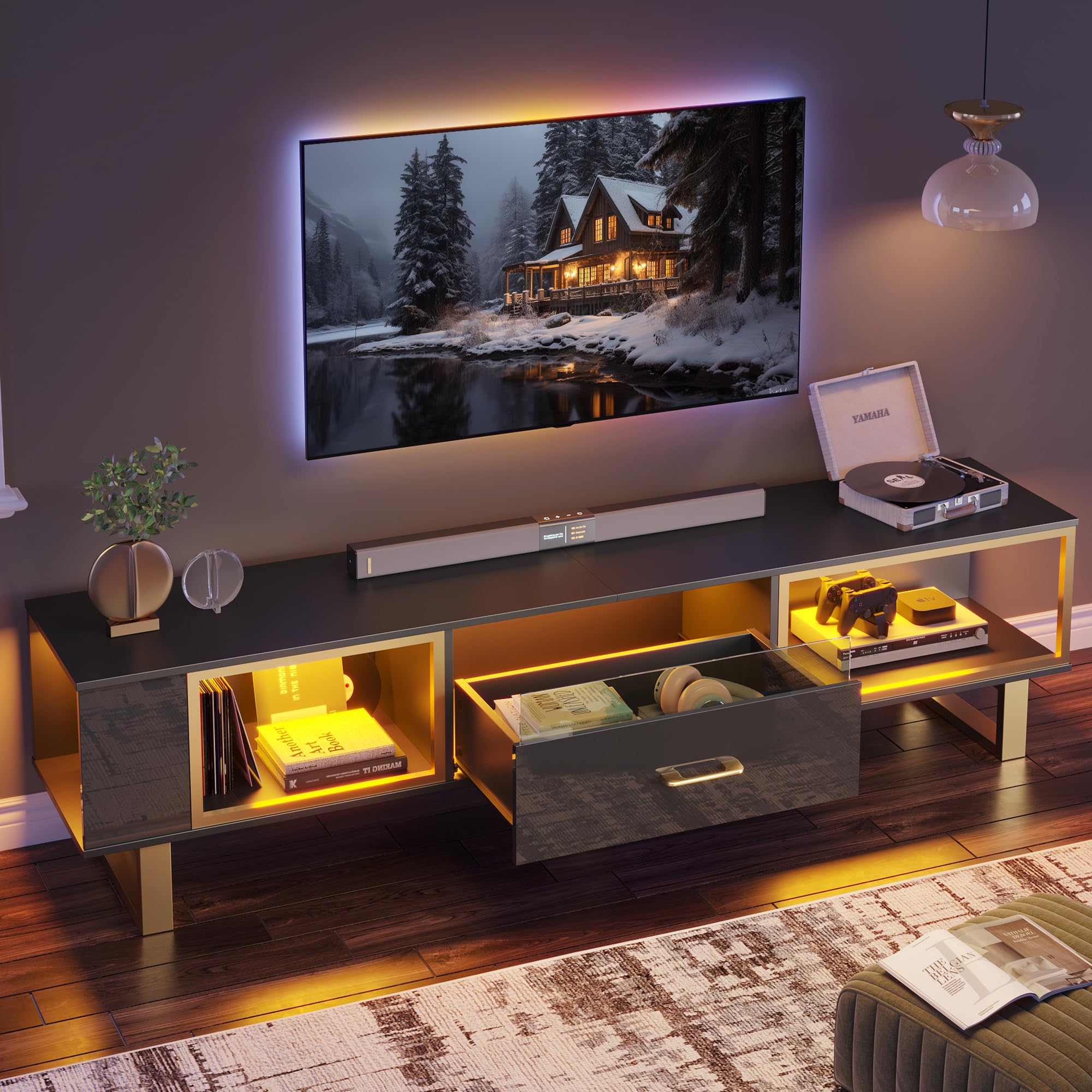 70 Inch TV Stand for 75/77/80 Inch TV,living room