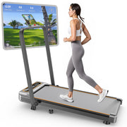 Treadmill with 8% Incline, Upgrade 3.5HP Low Noise Walking Pad Treadmill