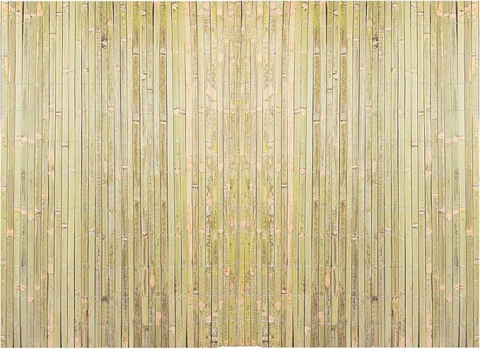 Bamboo Slat Fence 6ft x 13ft, Natural Split Bamboo Fencing