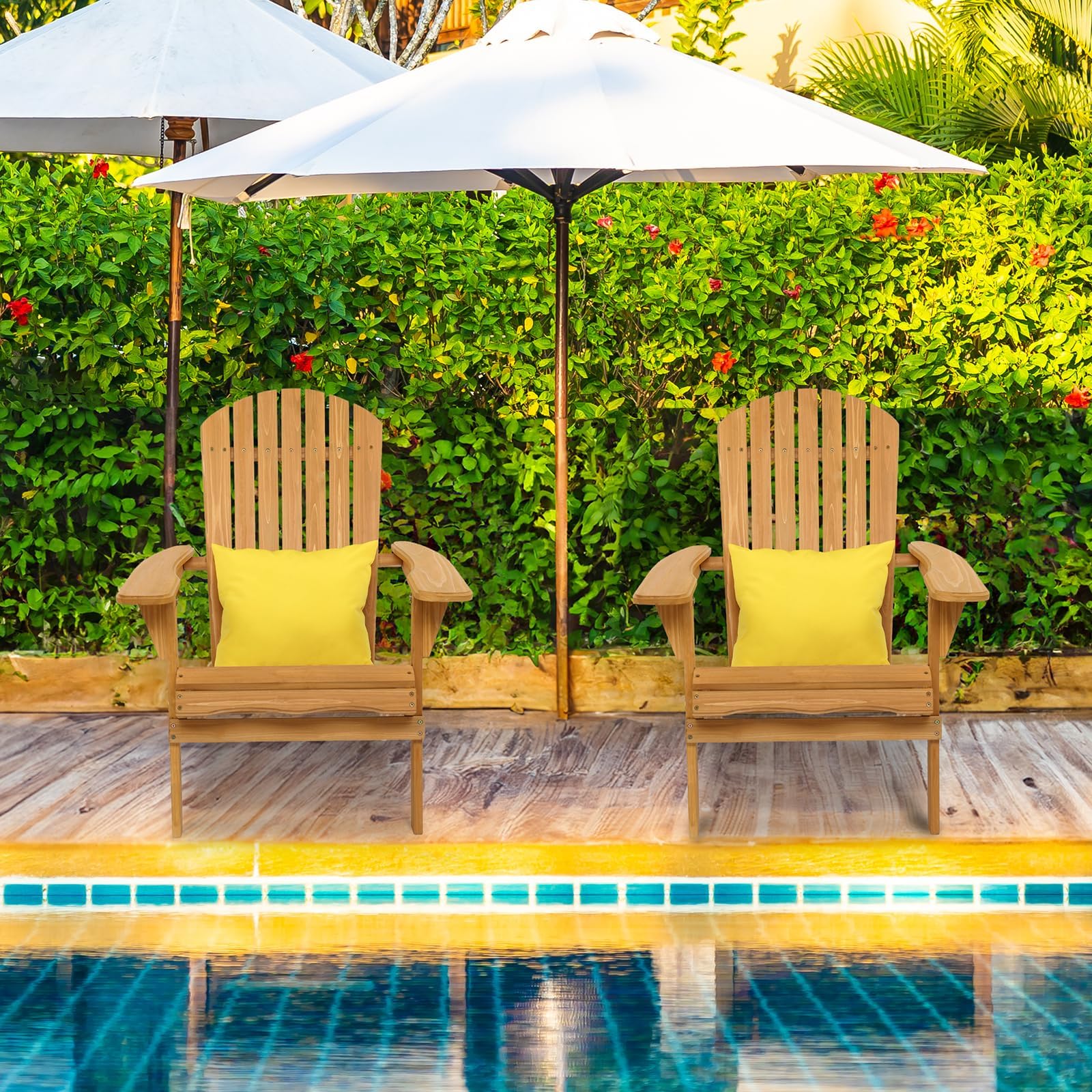 Folding Adirondack Chairs Set of 4 Clearance Weather Resistant/Lawn Cheap