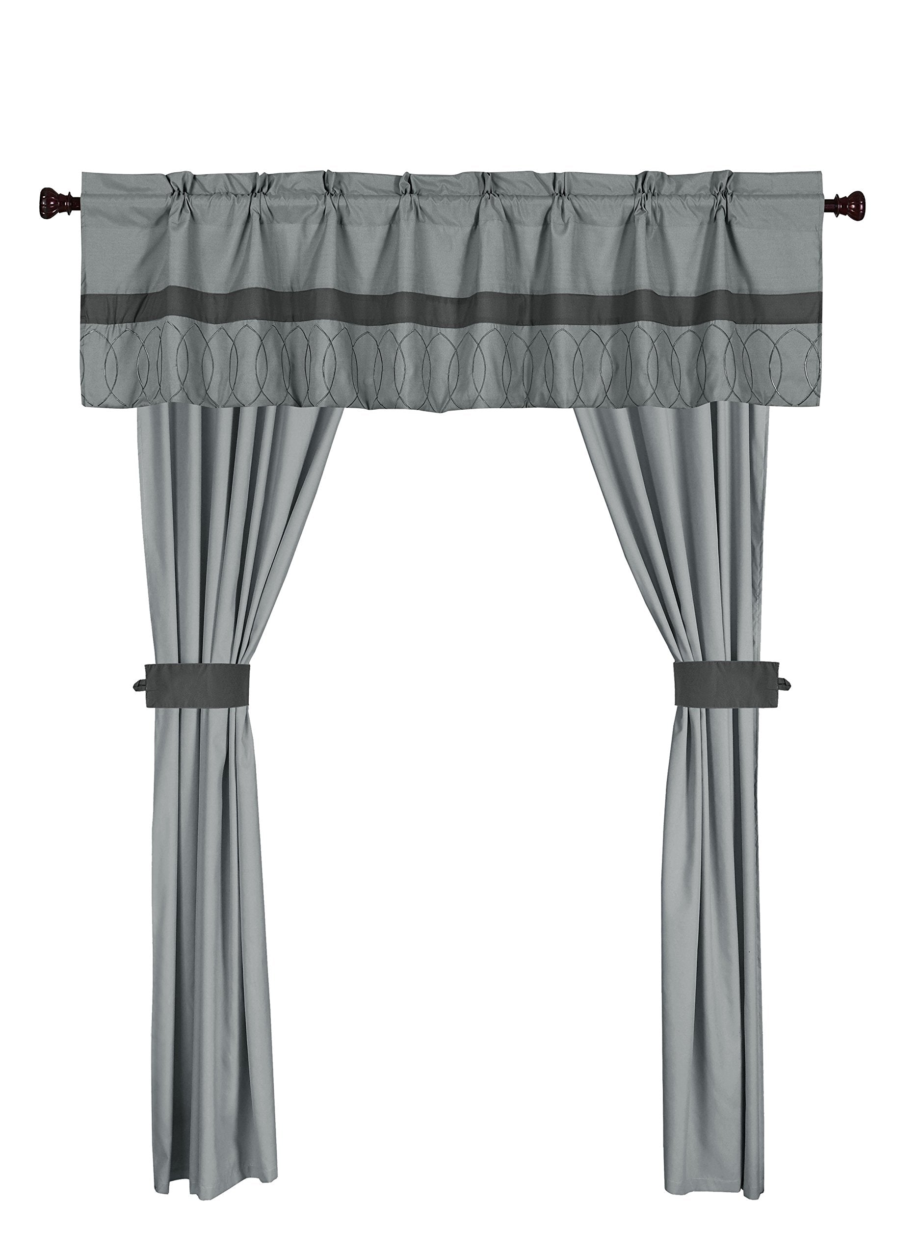 CS2885-AN Dinah 24 Piece Bed in A Bag Comforter Set, Grey, Queen