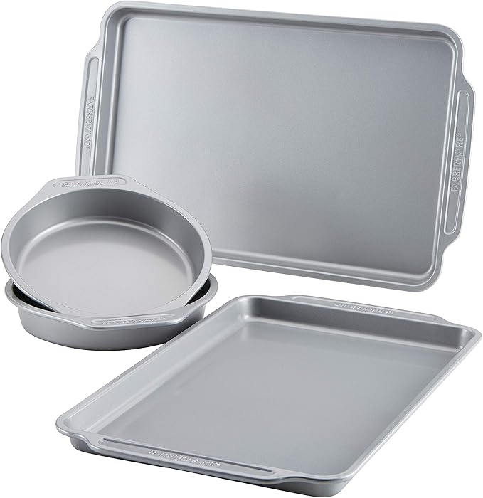 Nonstick Steel Bakeware Set with Cooling Rack