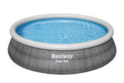 Fast Set™ 15 Foot Round Inflatable Pool Set