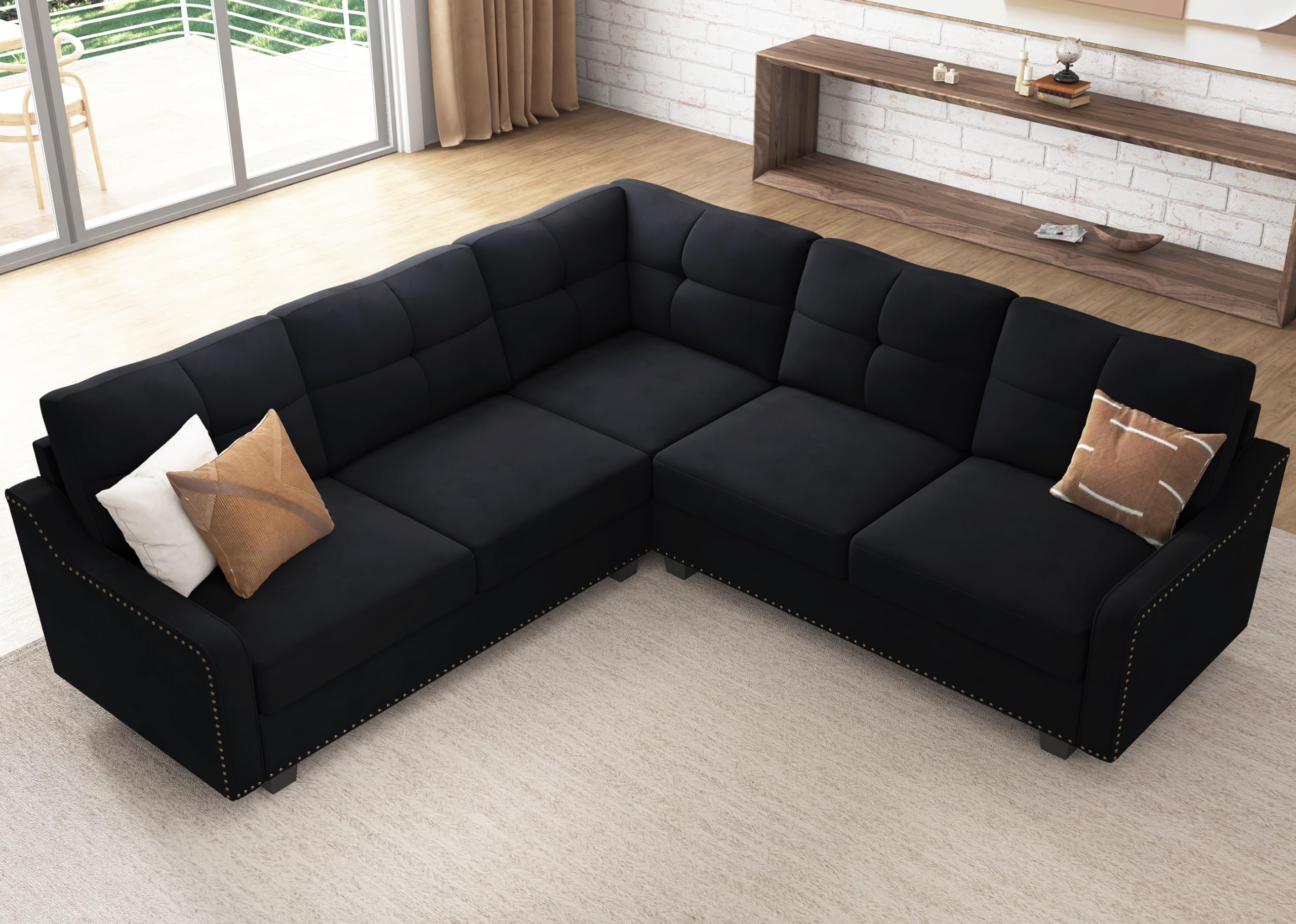 Convertible Sectional Sofa L Shaped Couch,living room
