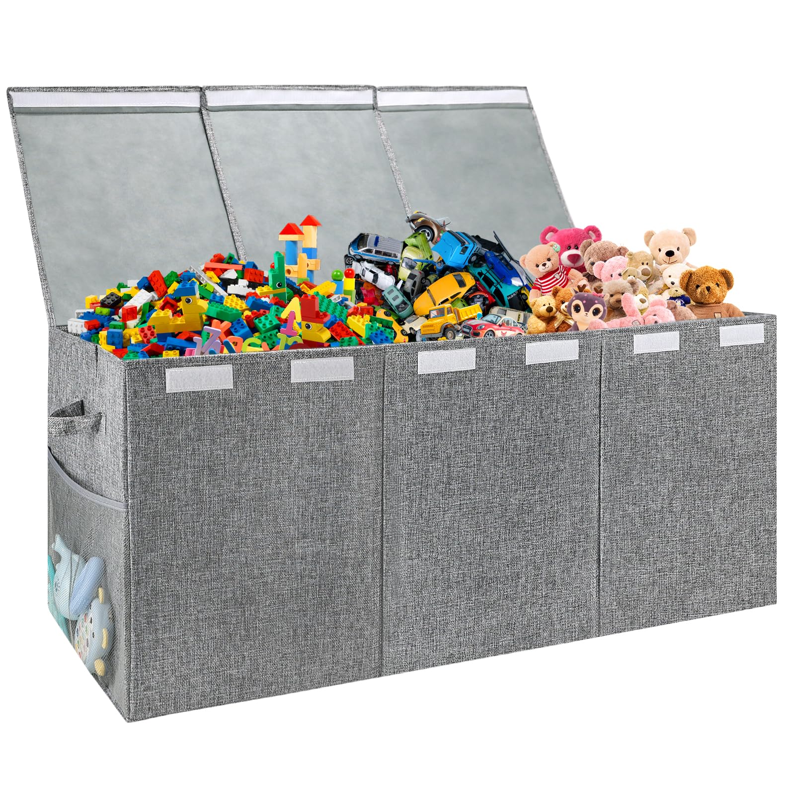 Extra Large Toy Storage Organizer with Lid, Large Toy Box Collapsible Toy Chest Storage Box