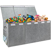 Extra Large Toy Storage Organizer with Lid, Large Toy Box Collapsible Toy Chest Storage Box