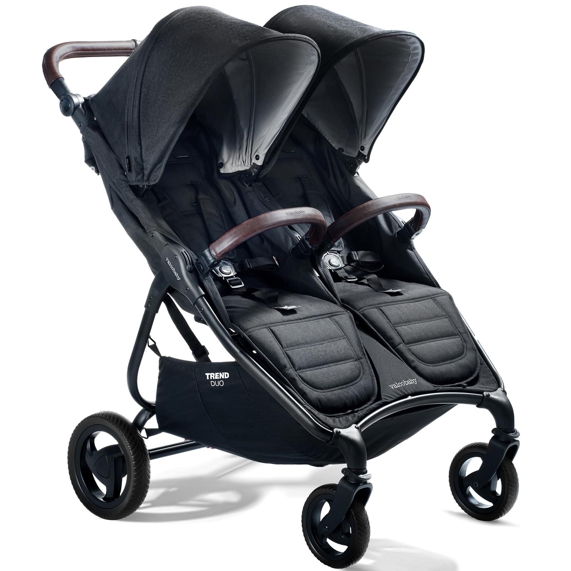 Light Weight Side by Side Double Stroller 2023 (Night Black) - Easy and Compact fold