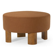 Celia Contemporary Large Round Upholstered Ottoman