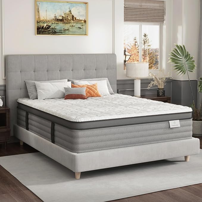 Twin Mattress 12 Inch, Hybrid Gel Memory Foam Twin Mattress for Kids
