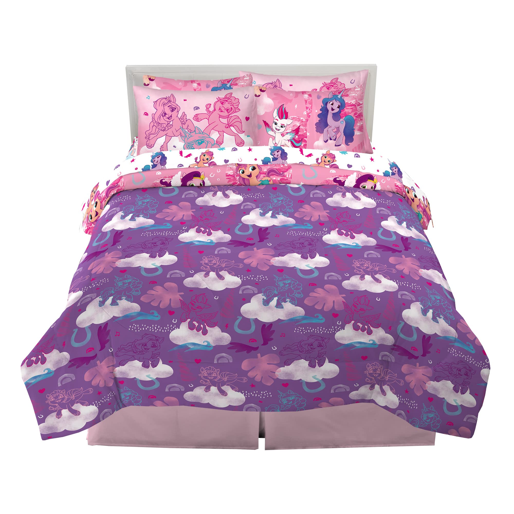 Bedding Super Soft Comforter and Sheet Set with Sham, 7 Piece Full Size