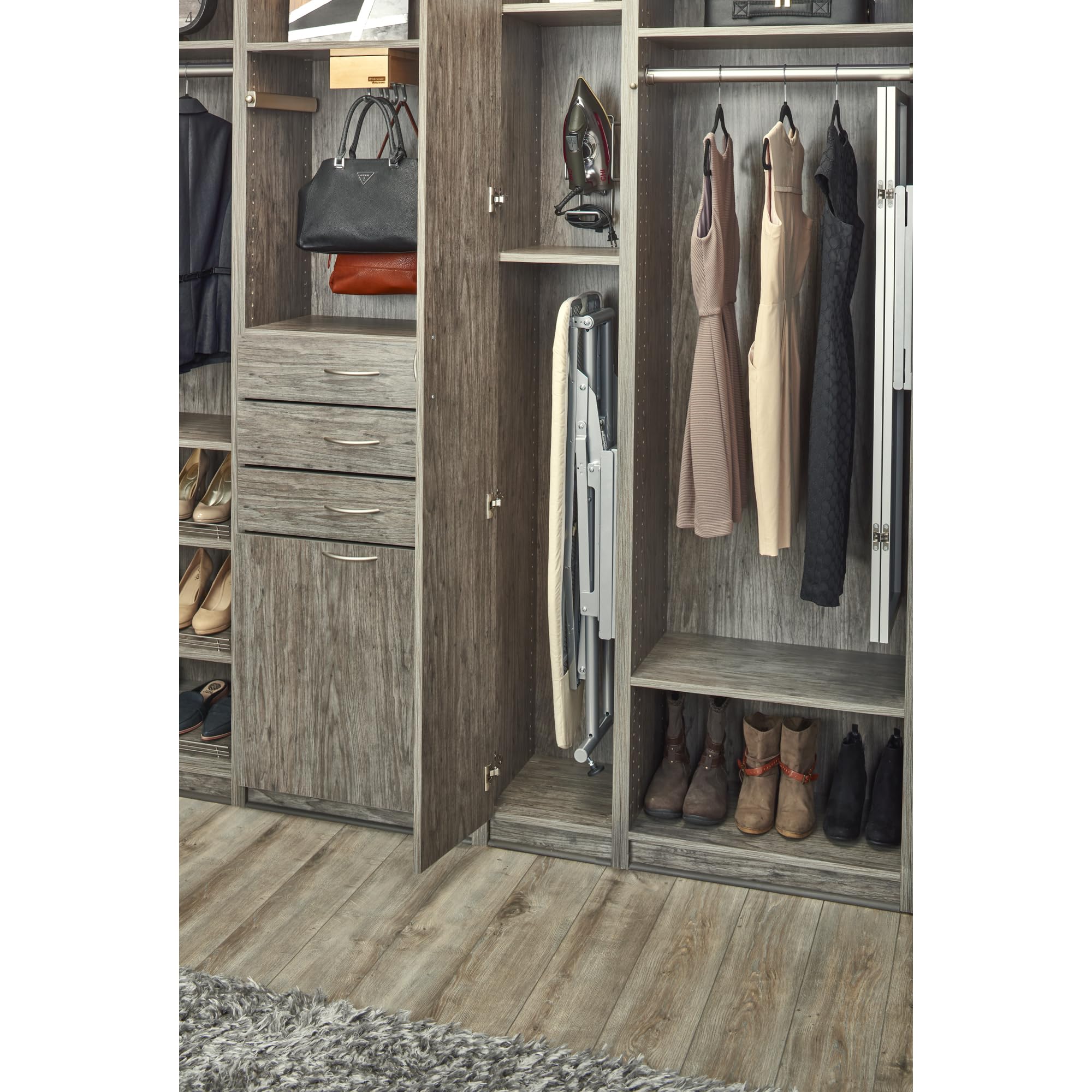 Sidelines Premiere Pop Up Ironing Board for Custom Laundry/Closet Systems w/Soft-Close