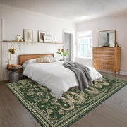 Snake 8x10 Area Rugs for Living Room Washable Non Slip Forest Soft Low-Pile Stain