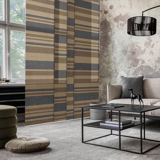 Adjustable Sliding Vertical Blinds 45.8"- 86" W x Up to 96" H