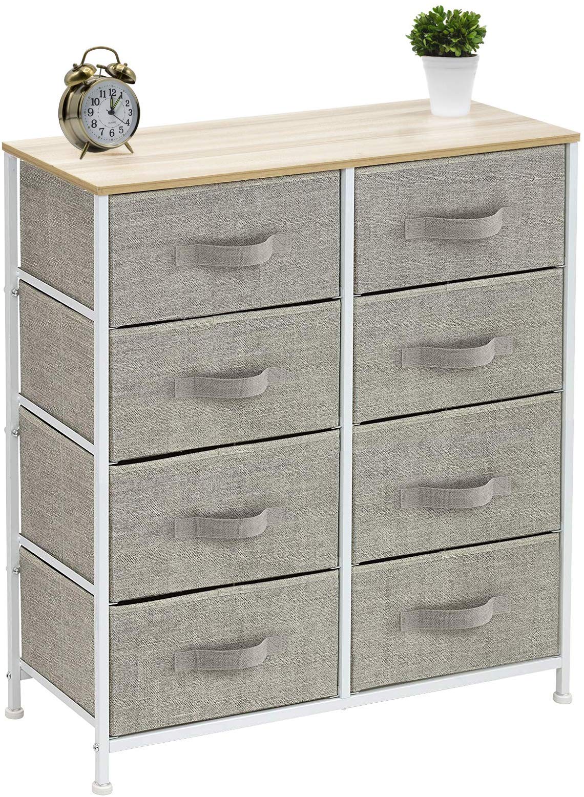 Dresser with 8 Drawers - Furniture Storage Chest Tower Unit for Bedroom