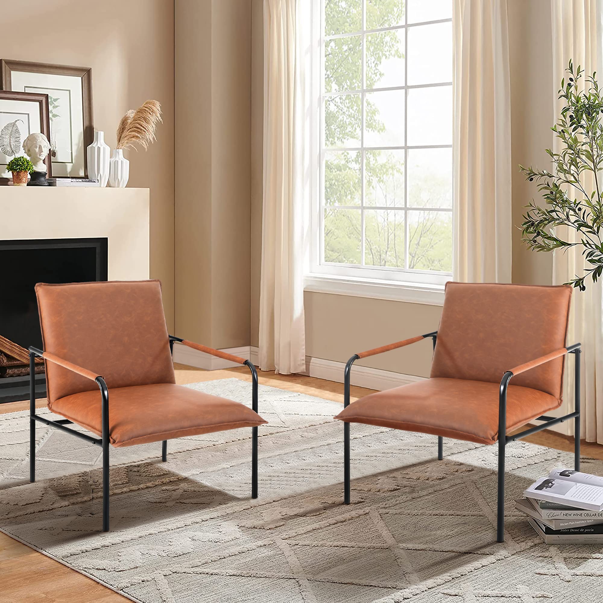 Clearance on Faux Leather Accent Lounge Chair