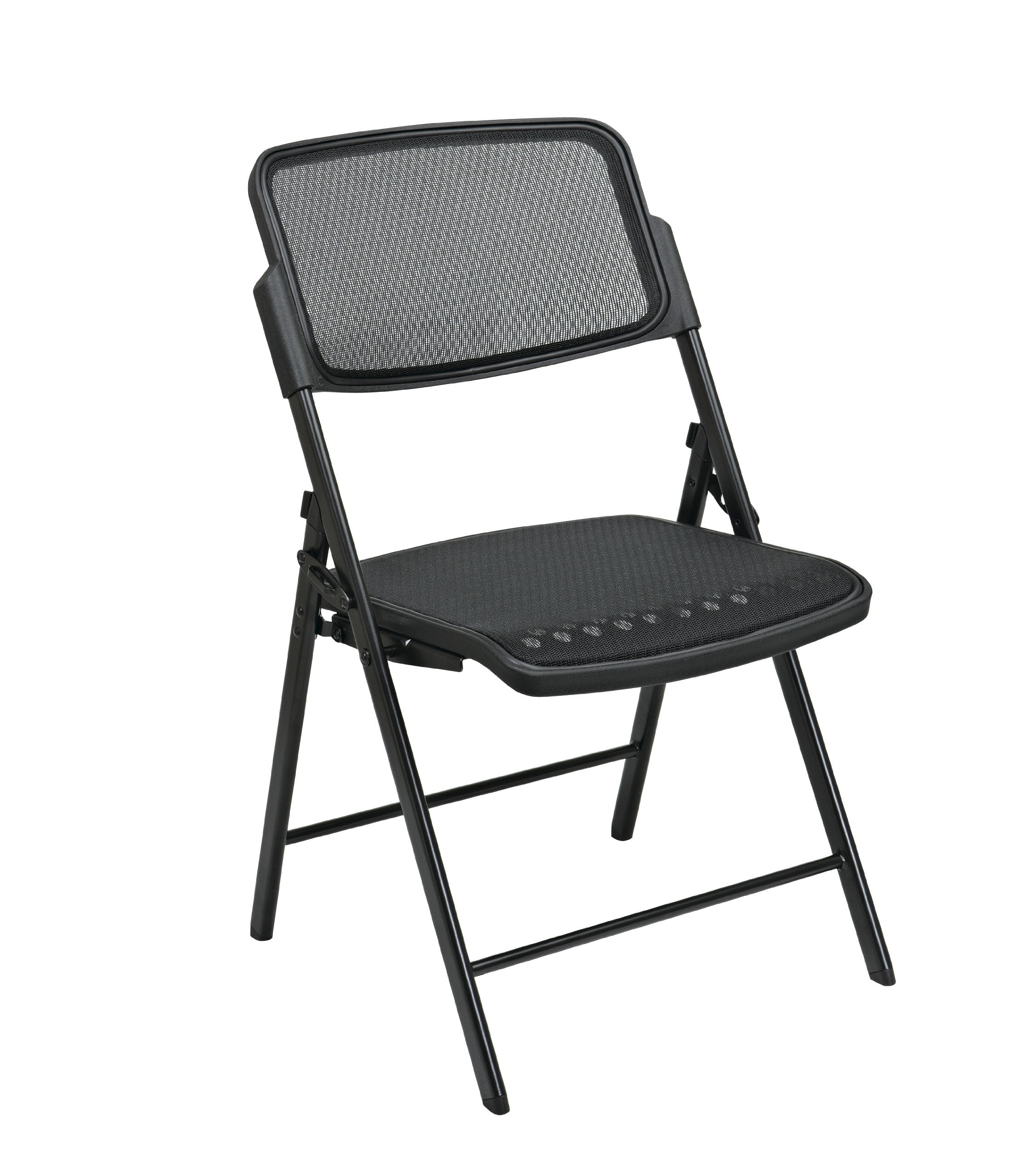 Deluxe Breathable ProGrid Seat and Back Folding Chair 2-Pack