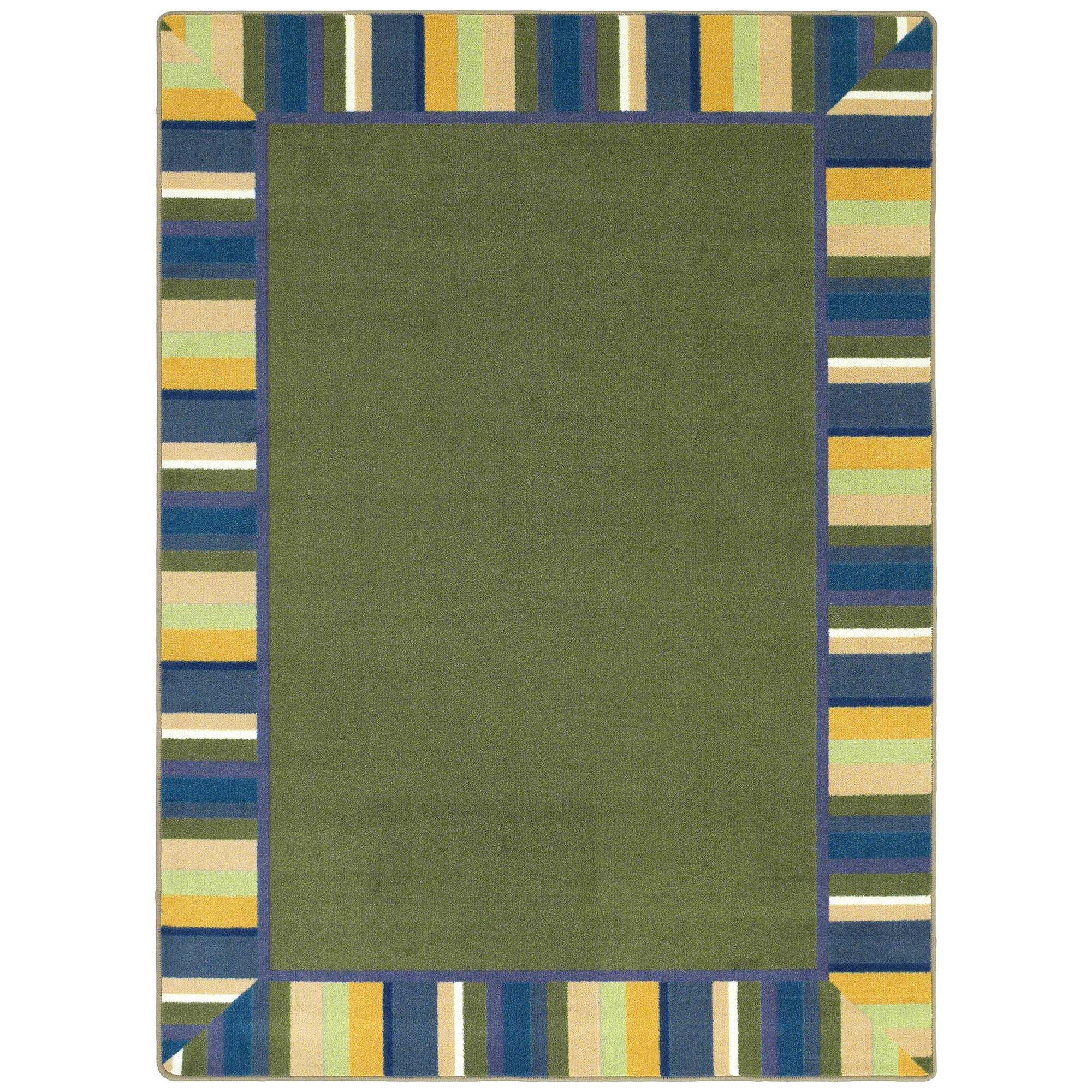 Kid Essentials Clean Green Rug, Bold, 3'10" x 5'4"