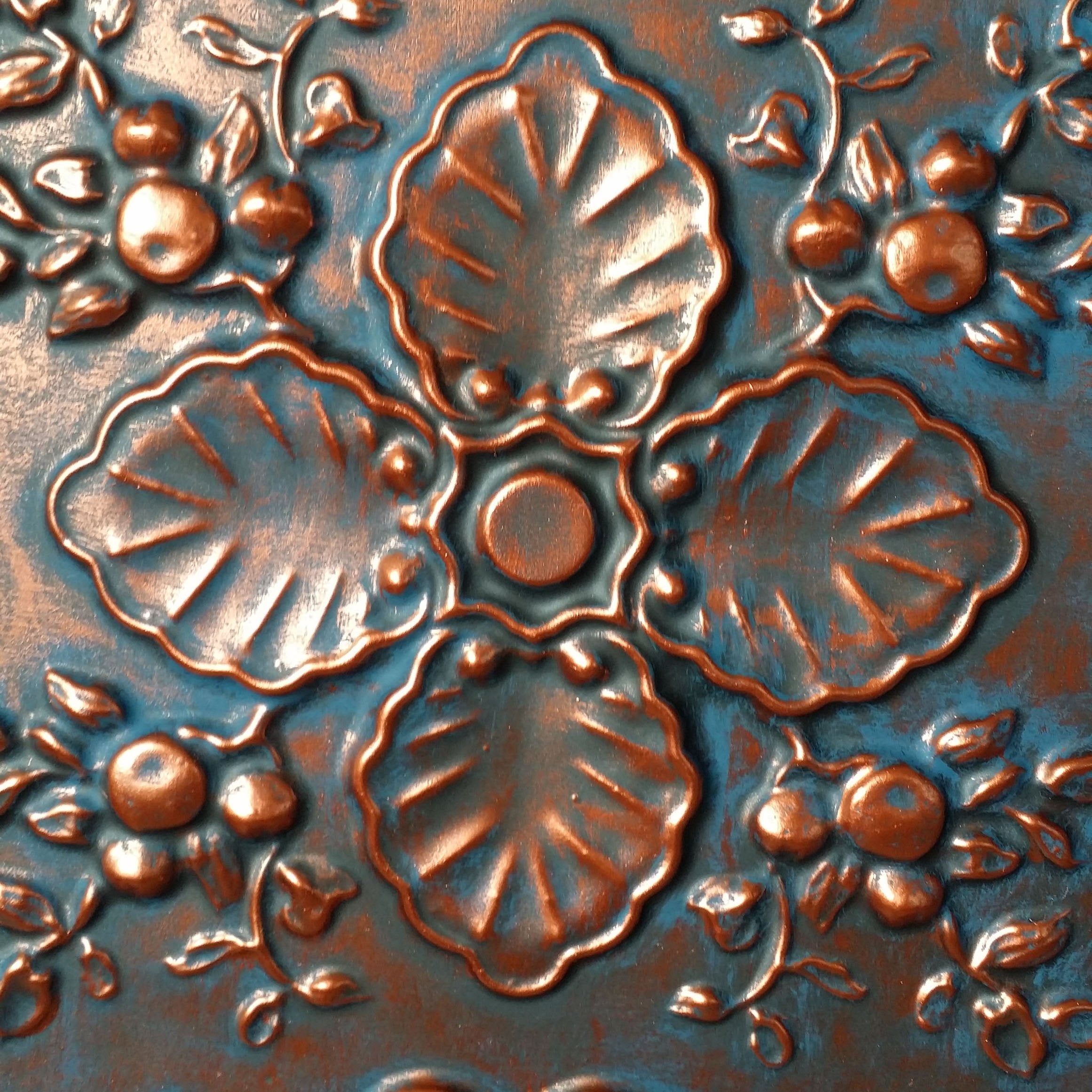 Ceiling Tiles Faux tin Paint Antique Copper Restaurant Decor Wall Panels PL19 10pcs/lot